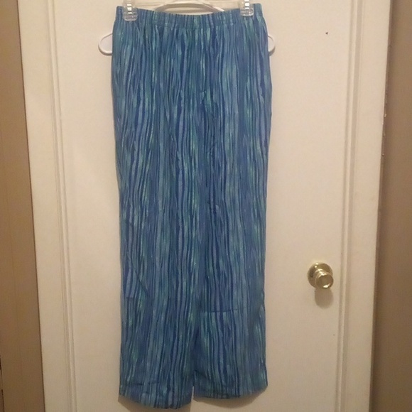 Alfred Dunner Water Wave Stripes Pant Set (Top & Pants) - Size 8 - Picture 3 of 8
